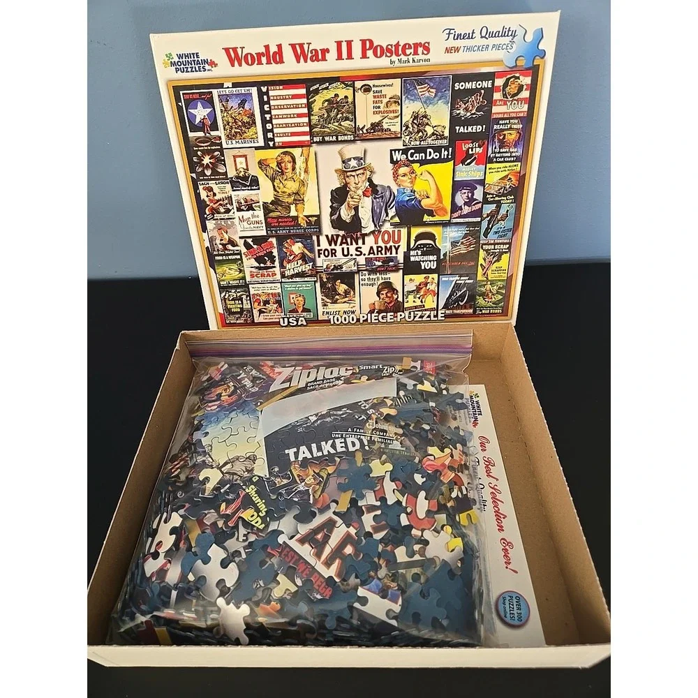 White Mountain 1000 Piece Puzzle World War‎ II Posters